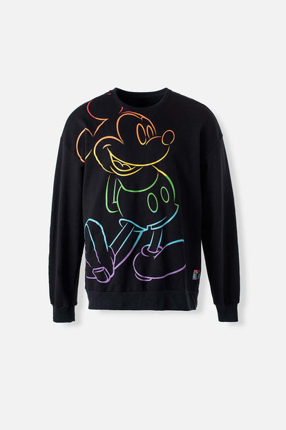  BUZO DE MICKEY MOUSE CERRADO NEGRO GÉNERO NEUTRO