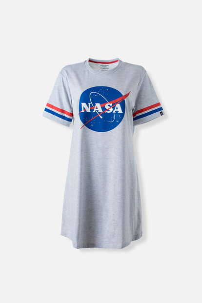  PIJAMA DE LA NASA MANGA CORTA GRIS PARA MUJER