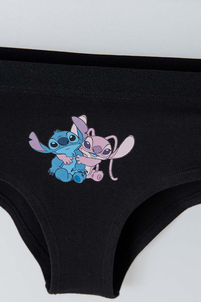  PACK X2 PANTIES DE STITCH NEGRO Y ROSADO PARA MUJER