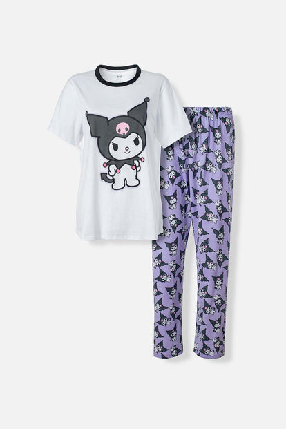  PIJAMA DE KUROMI DE PANTALÓN LARGO PARA MUJER