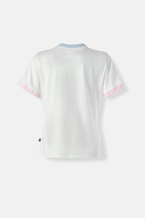Card slide image -  CAMISETA DE STITCH MARFIL MANGA CORTA PARA MUJER