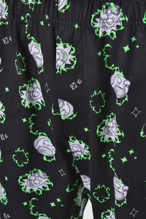 Card slide image -  PIJAMA DE RICK Y MORTY DE PANTALÓN CORTO BLANCO PARA HOMBRE