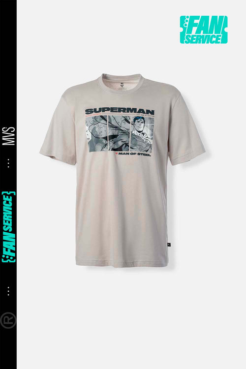 Card slide image -  CAMISETA DE SUPERMAN MANGA CORTA GRIS PARA HOMBRE