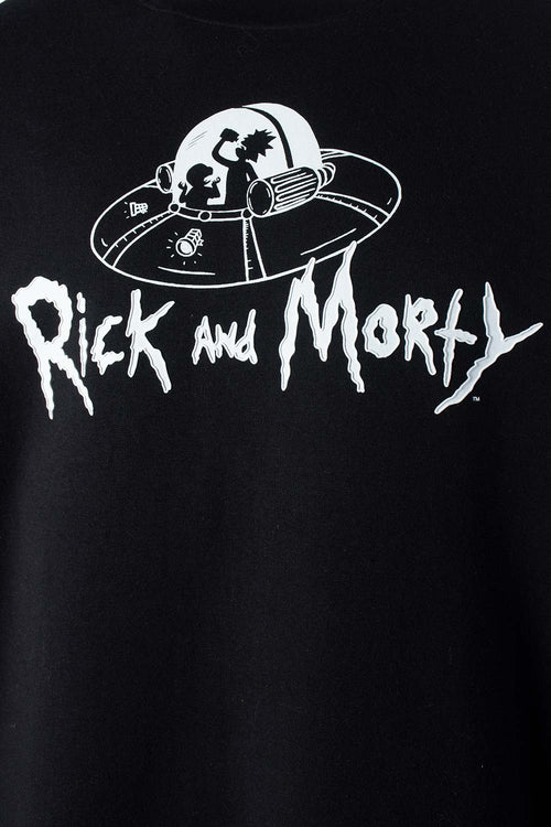 Card slide image -  BUZO DE RICK Y MORTY CERRADO NEGRO PARA HOMBRE