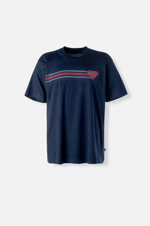 Card slide image -  CAMISETA DE SUPERMAN MANGA CORTA AZUL PARA HOMBRE