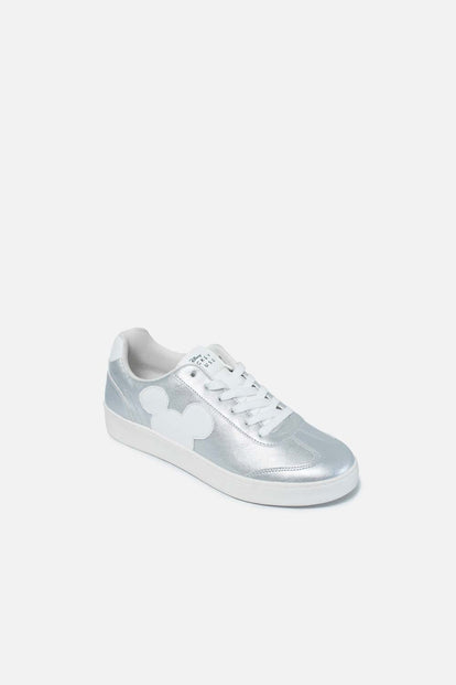  TENIS DE MICKEY MOUSE PLATEADOS PARA MUJER